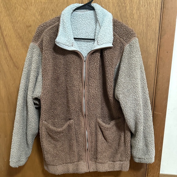 Hollister Cream Sherpa Jacket - Picture 1 of 4